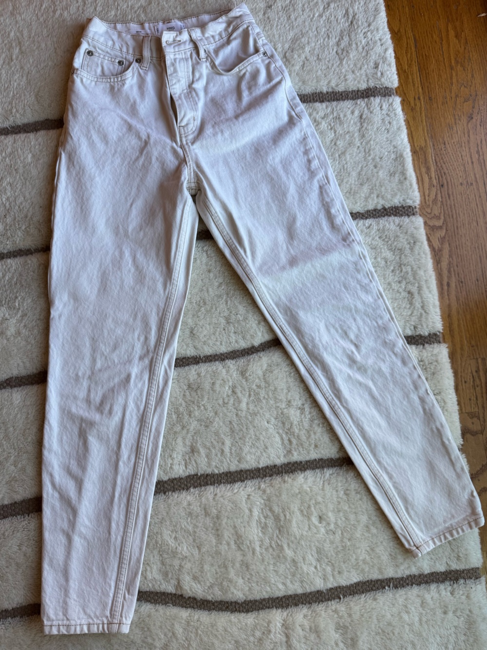 Mango White Skinny Women's Jeans